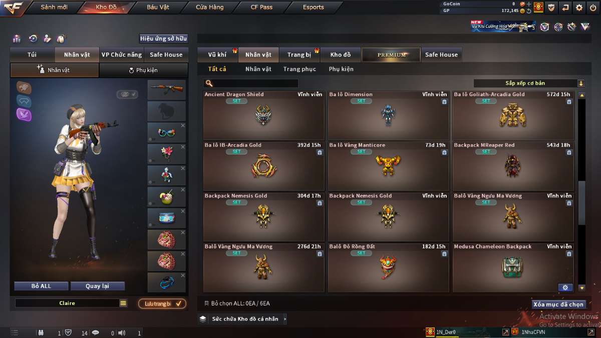 shop acc cf uy tin gia re